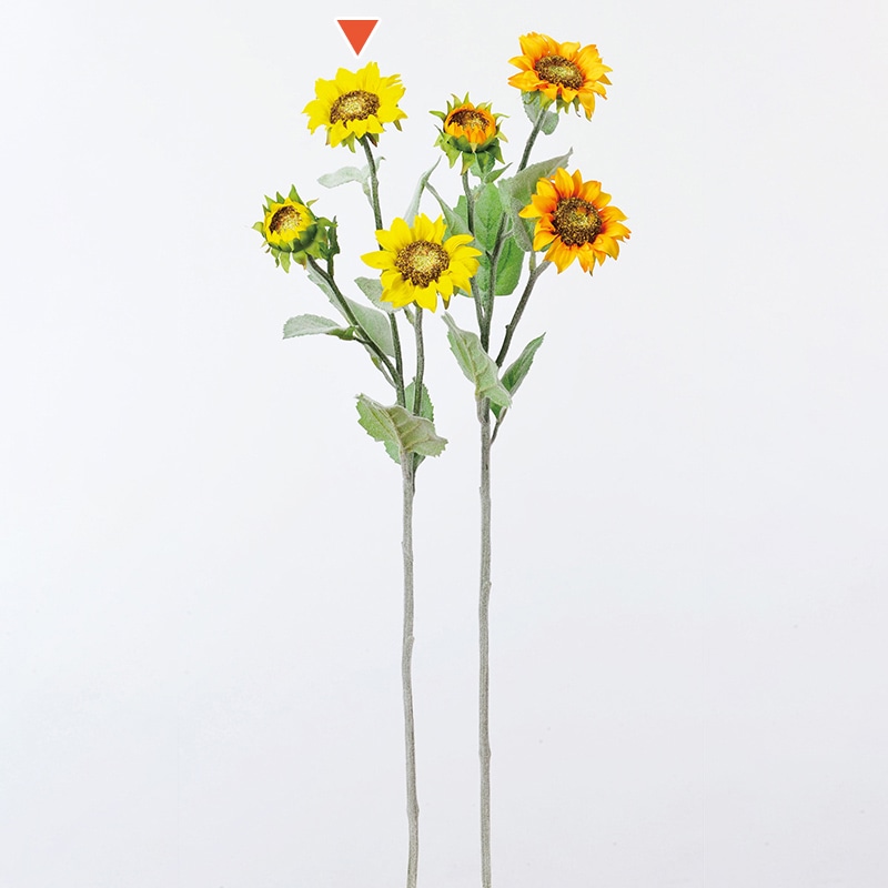 アスカ商会 造花 A-33361　サンフラワー #010　イエロ- 1本（ご注文単位1本）【直送品】