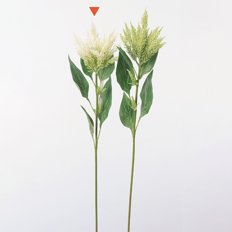 アスカ商会 造花 A-33419 アマランサス×3 #001 ホワイト 1本(ご注文単位1本)【直送品】