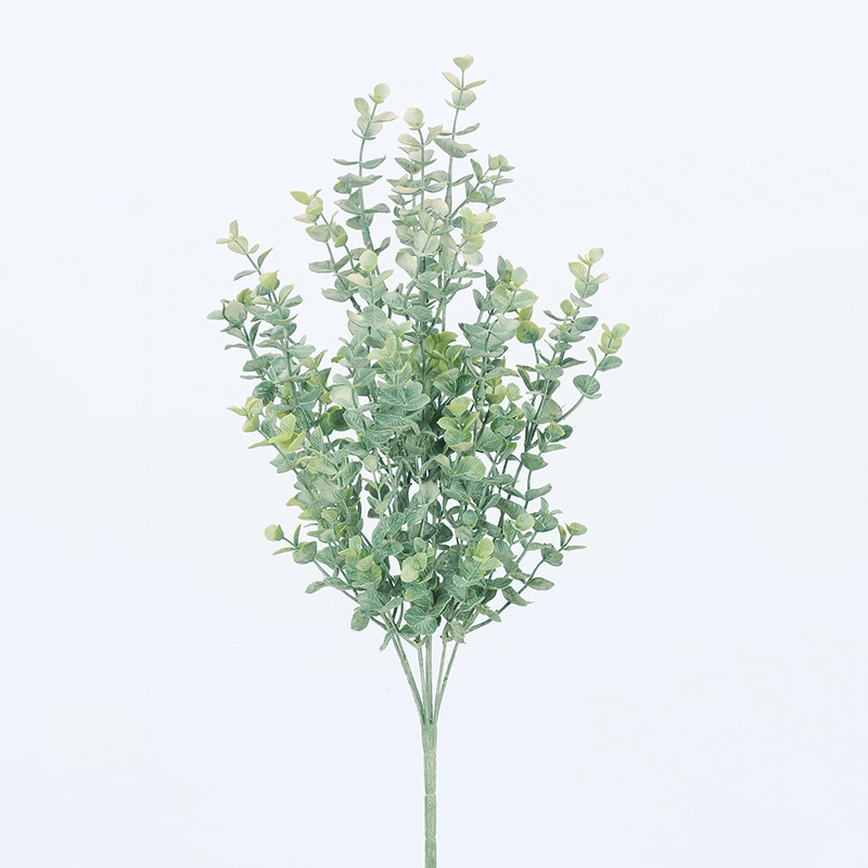 アスカ商会 造花・グリーン A-42982　ユーカリブッシュ #051P　グリ-ンピンク 1本（ご注文単位1本）【直送品】