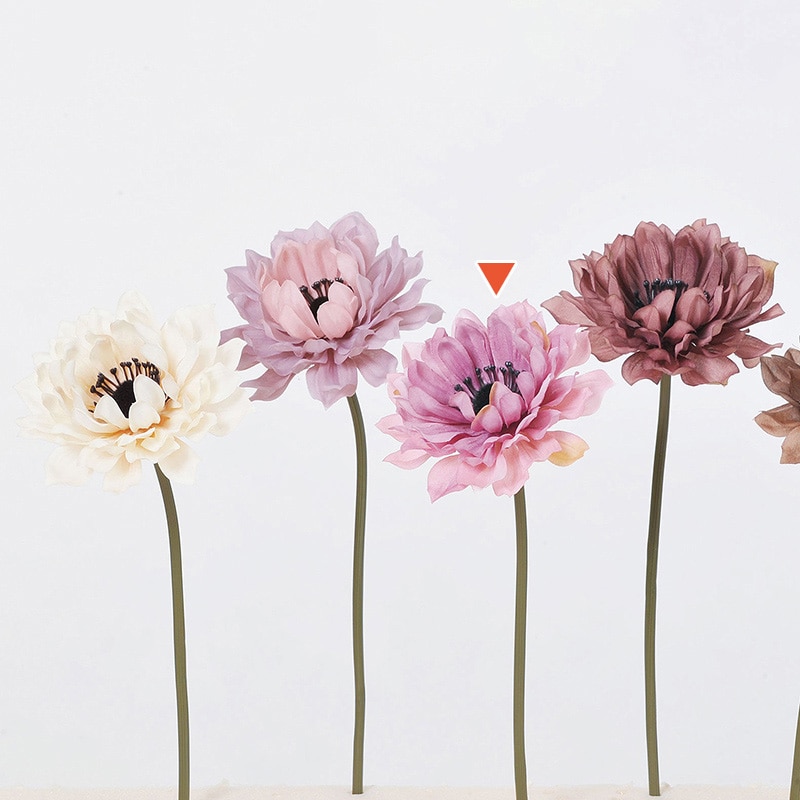 アスカ商会 造花 A-33454　アネモネピック #055　モーブ 1本（ご注文単位1本）【直送品】