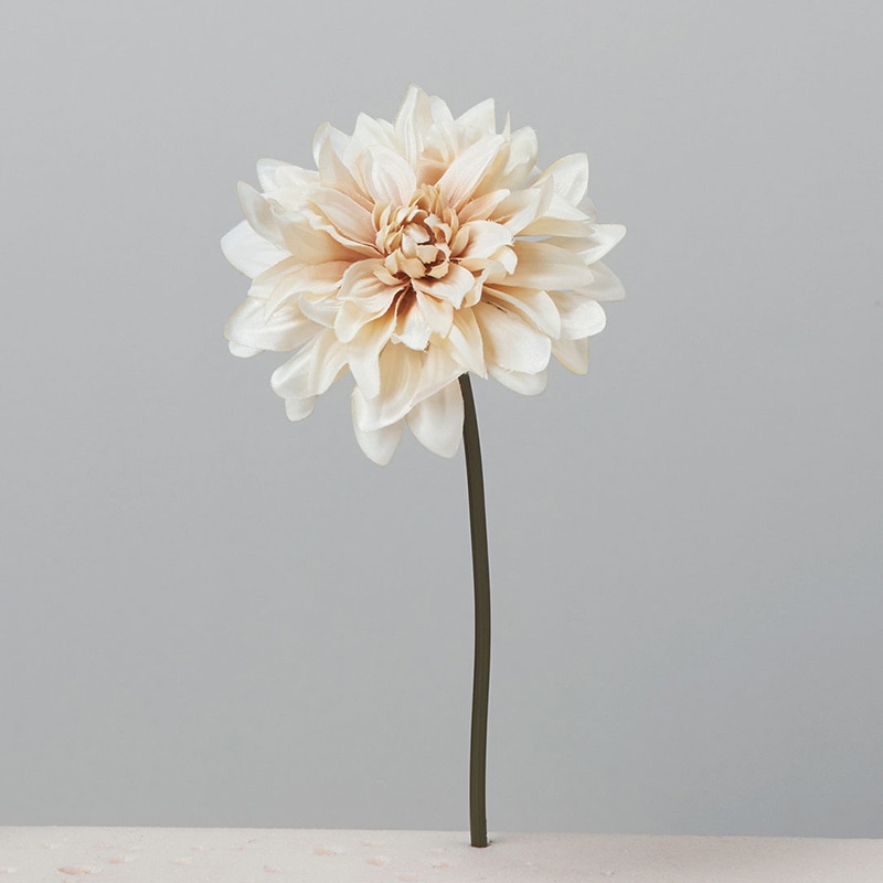 アスカ商会 造花 A-33456　ダリアピック #008　ベ-ジュ 1本（ご注文単位1本）【直送品】