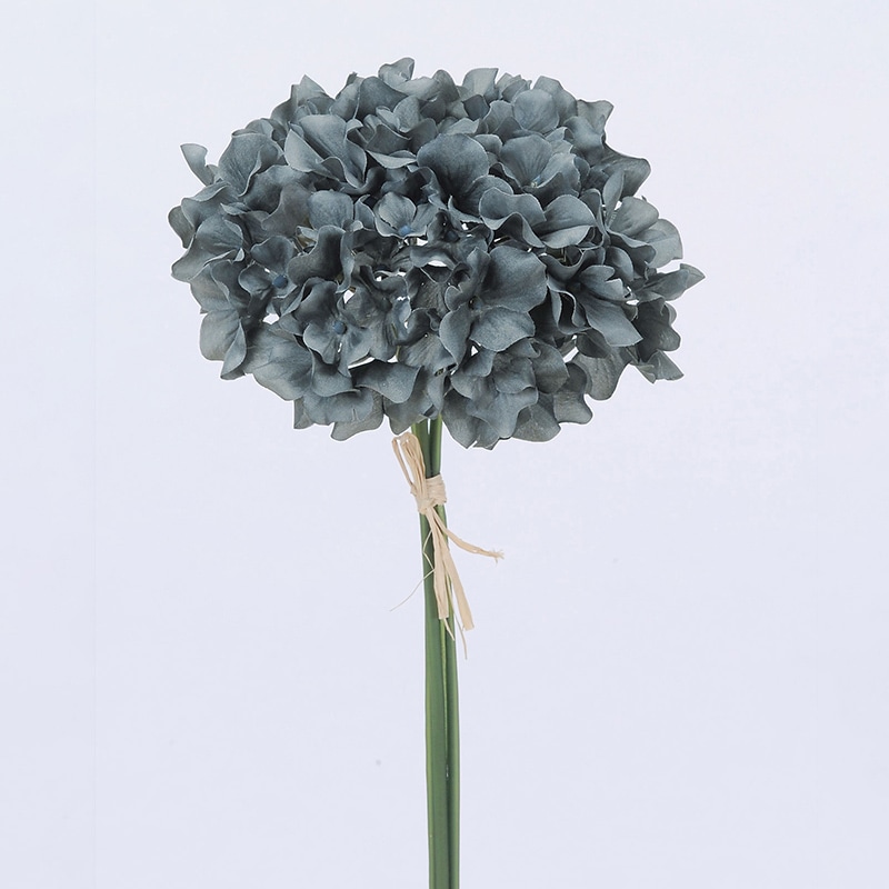 アスカ商会 造花 A-33461 ハイドランジアバンチ #100S スモーキーブラック 1束(ご注文単位1束)【直送品】