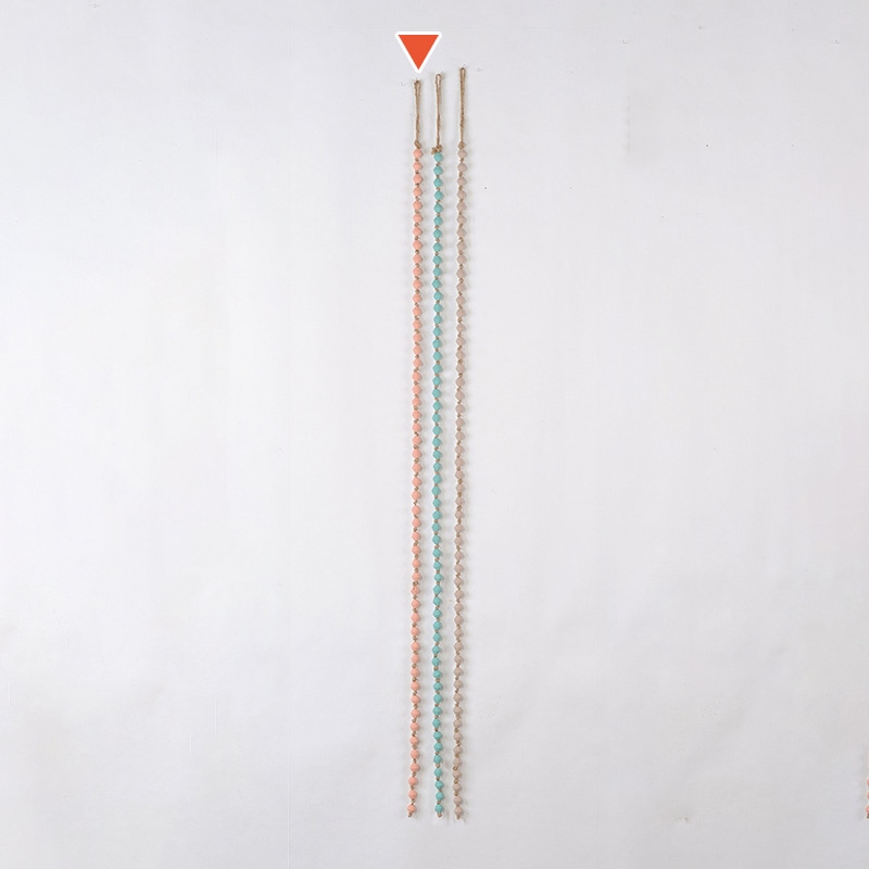 アスカ商会 ディスプレイ用品 A-15710 ウッドビーズガーランド #003 ピンク 1本(ご注文単位1本)【直送品】