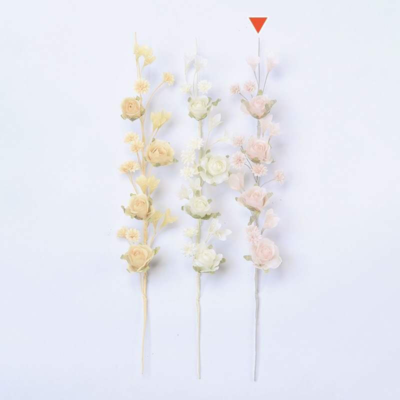 アスカ商会 造花 A-33448　ローズガーランド #013　ライトピンク 1本（ご注文単位1本）【直送品】