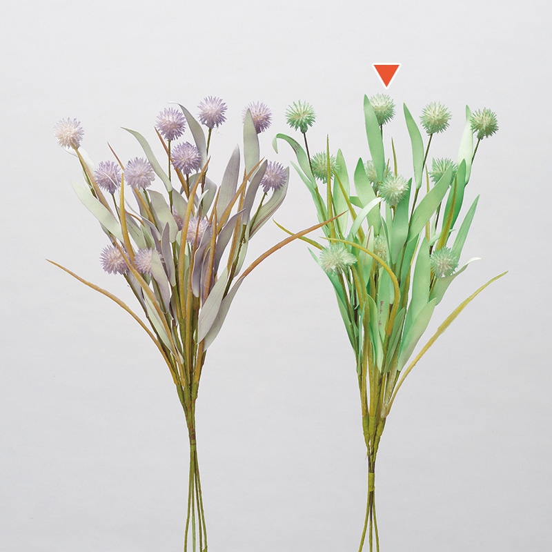 アスカ商会 造花 A-33479　ワイルドフラワーブッシュ #051A　グリーン 1本（ご注文単位1本）【直送品】