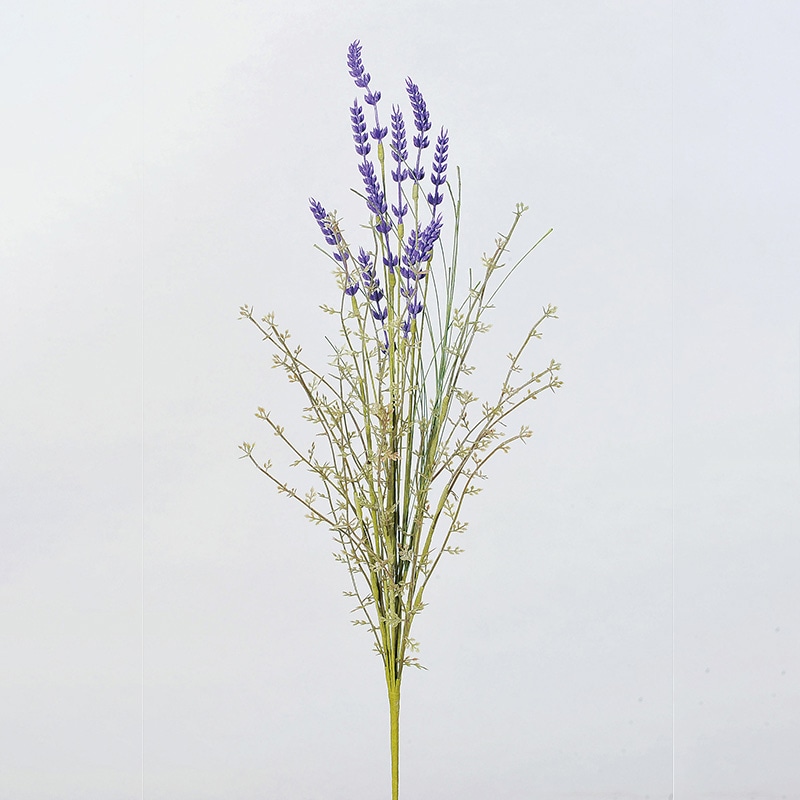 アスカ商会 造花 A-33481 ラベンダーブッシュ #006 ラベンダ- 1本(ご注文単位1本)【直送品】