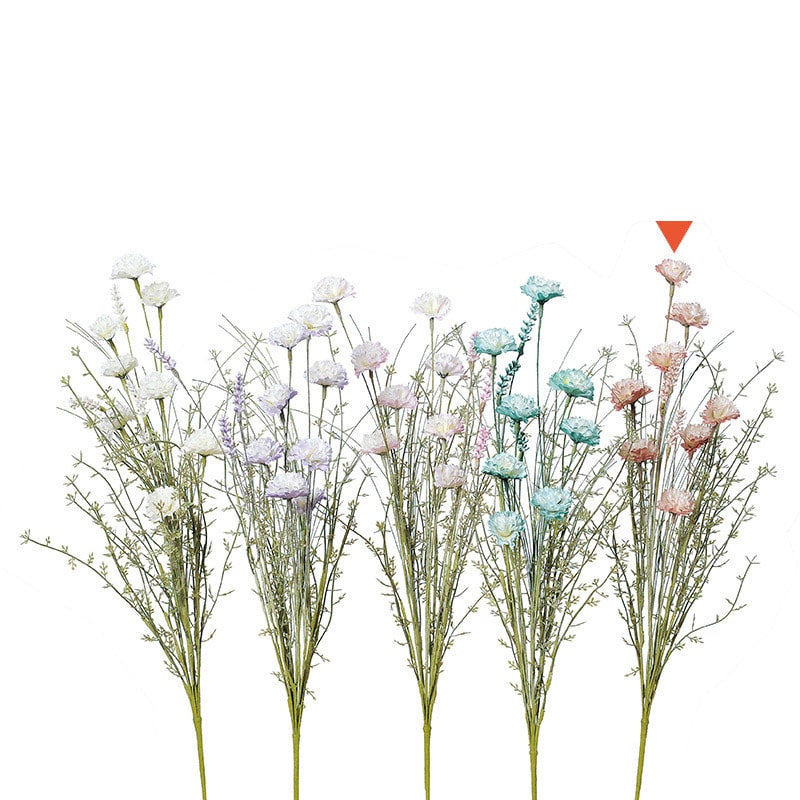 アスカ商会 造花 A-33485　ワイルドフラワーブッシュ #055　モ-ブ 1本（ご注文単位1本）【直送品】