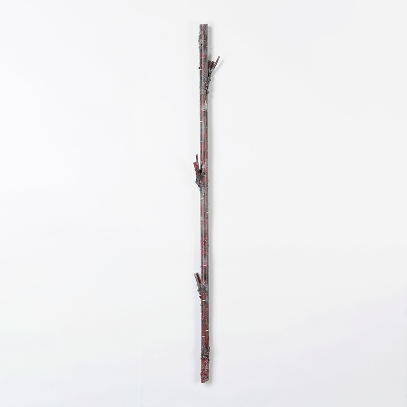 アスカ商会 ディスプレイ用品 A-15717　ウッドスティック #028R　ブラウンレッド 1本（ご注文単位1本）【直送品】