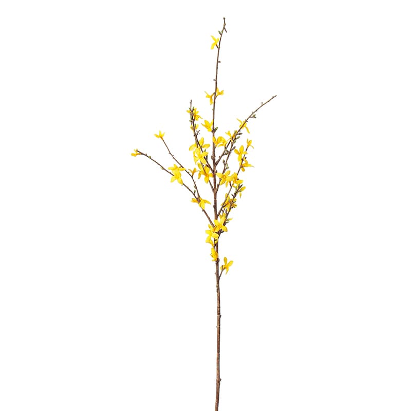 アスカ商会 造花 A-33544　レンギョウ×45 #010　イエロ- 1本（ご注文単位1本）【直送品】