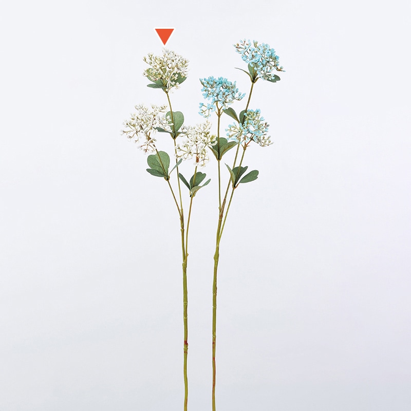 アスカ商会 造花 A-33578 アキレア×3 #011 クリ-ムホワイト 1本(ご注文単位1本)【直送品】