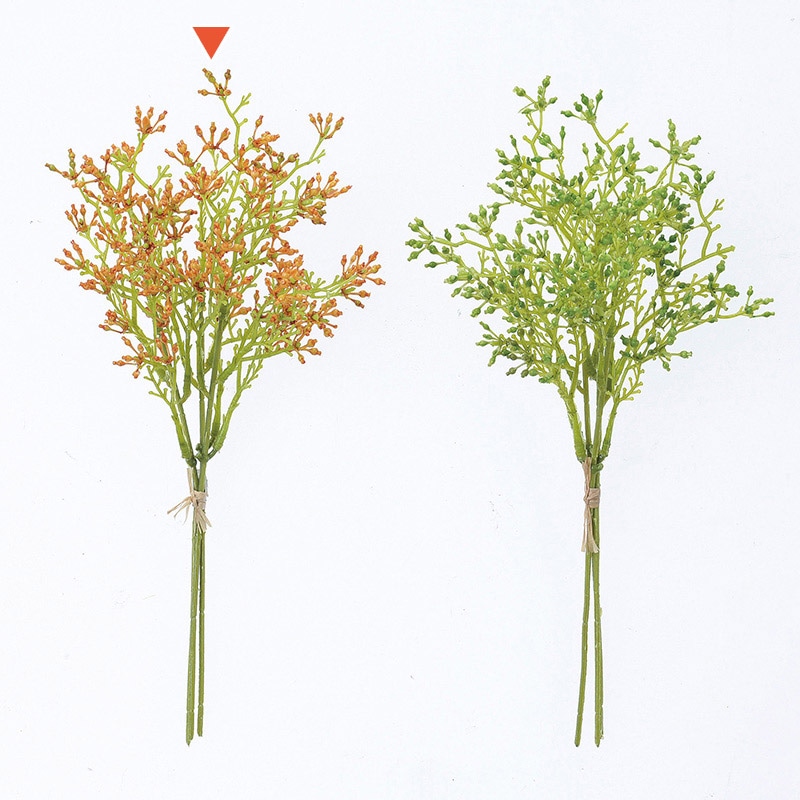 アスカ商会 造花・グリーン A-47819　シードバンチ #030　オレンジ 1束（ご注文単位1束）【直送品】