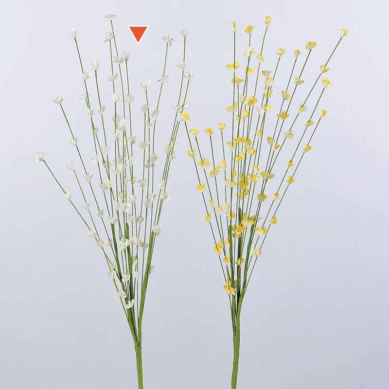 アスカ商会 造花 A-33583　ブロッサムブッシュ #011　クリ-ムホワイト 1本（ご注文単位1本）【直送品】