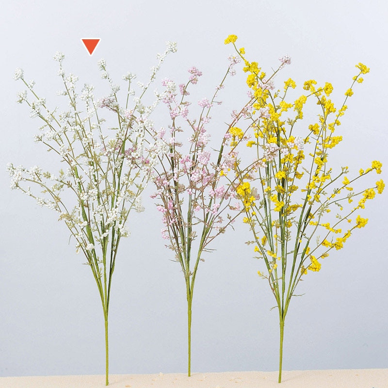 アスカ商会 造花・グリーン A-47821 ベリーブッシュ #001 ホワイト 1本(ご注文単位1本)【直送品】