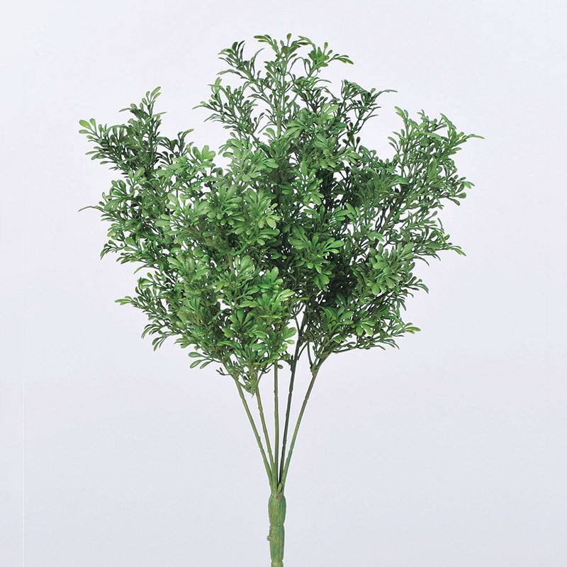 アスカ商会 造花・グリーン A-43130　ティーリーフブッシュ #051A　グリ-ン 1本（ご注文単位1本）【直送品】