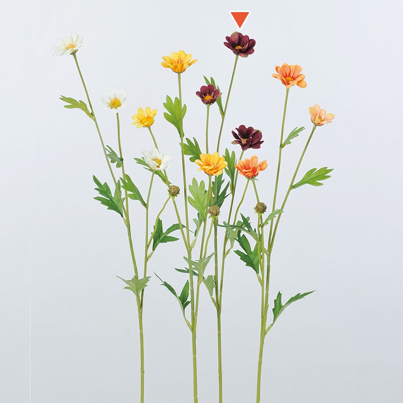 アスカ商会 造花 A-33621ミニコスモス #015　バ-ガンディ 1本（ご注文単位1本）【直送品】