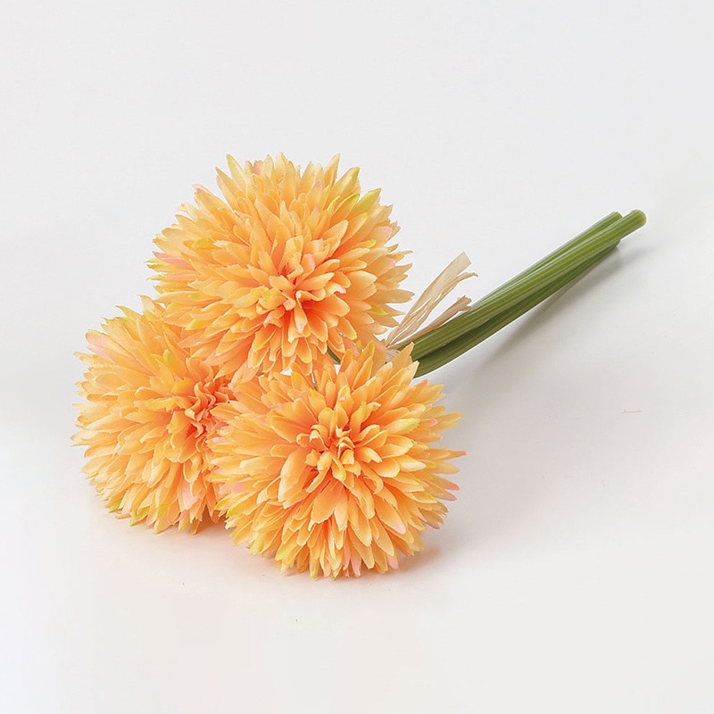 アスカ商会 造花 A-33612 スパイダーマムバンチ #004 ピ-チ 1束(ご注文単位1束)【直送品】