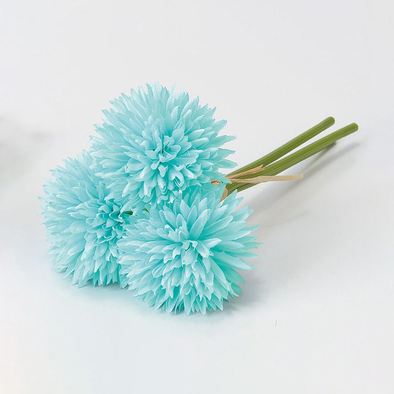 アスカ商会 造花 A-33612 スパイダーマムバンチ #019S シャーベットブルー 1束(ご注文単位1束)【直送品】