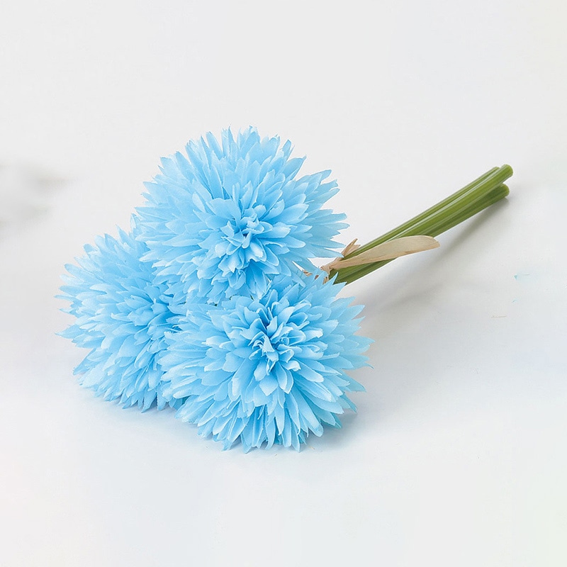 アスカ商会 造花 A-33612 スパイダーマムバンチ #019 ライトブル- 1束(ご注文単位1束)【直送品】