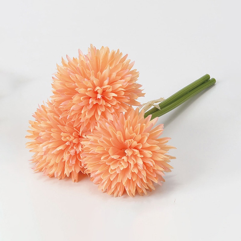 アスカ商会 造花 A-33612 スパイダーマムバンチ #004B コ-ラル 1束(ご注文単位1束)【直送品】