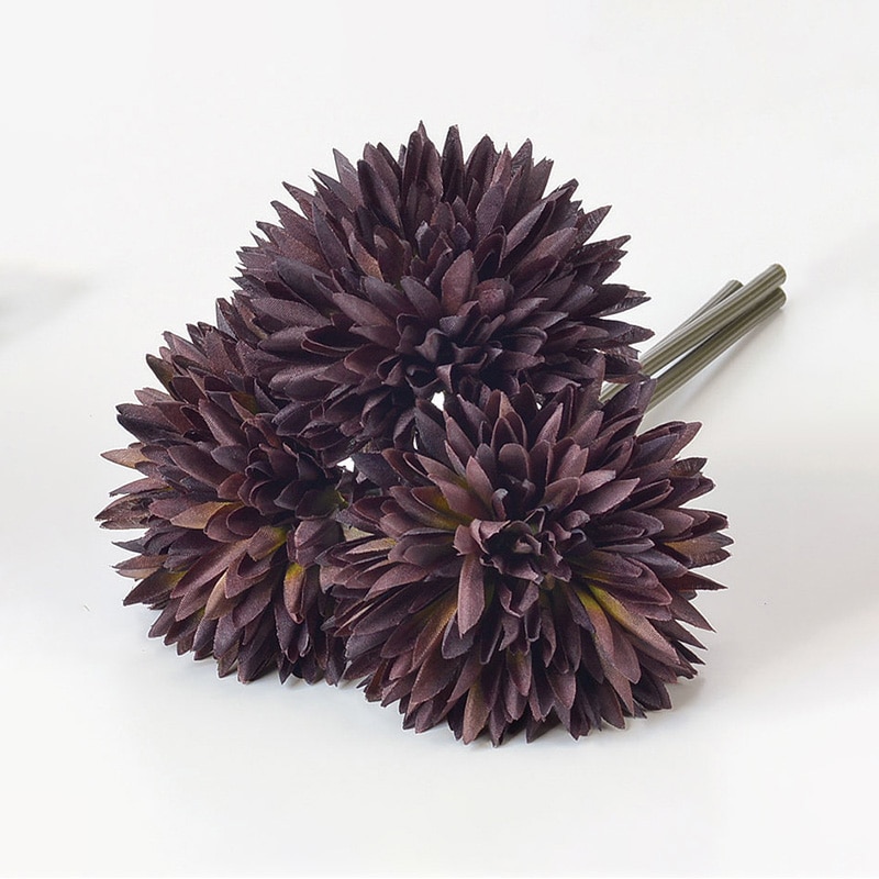 アスカ商会 造花 A-33613 スパイダーマムバンチ #035E エッグプラント 1束(ご注文単位1束)【直送品】