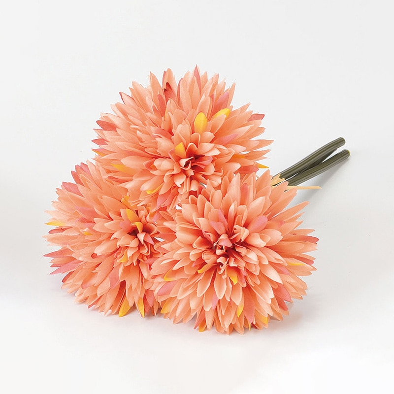 アスカ商会 造花 A-33613 スパイダーマムバンチ #014 サ-モン 1束(ご注文単位1束)【直送品】