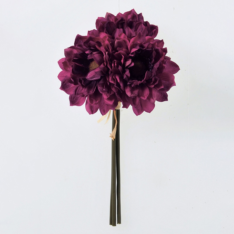 アスカ商会 造花 A-33614　アネモネバンチ #015A　ワイン 1束（ご注文単位1束）【直送品】