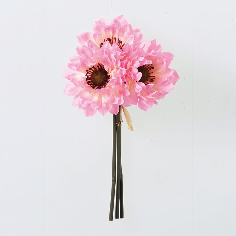 アスカ商会 造花 A-33614　アネモネバンチ #003　ピンク 1束（ご注文単位1束）【直送品】