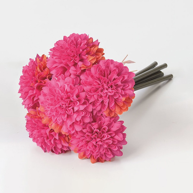 アスカ商会 造花 A-33620 ポンポンマムバンチ #026 フッシャ 1束(ご注文単位1束)【直送品】