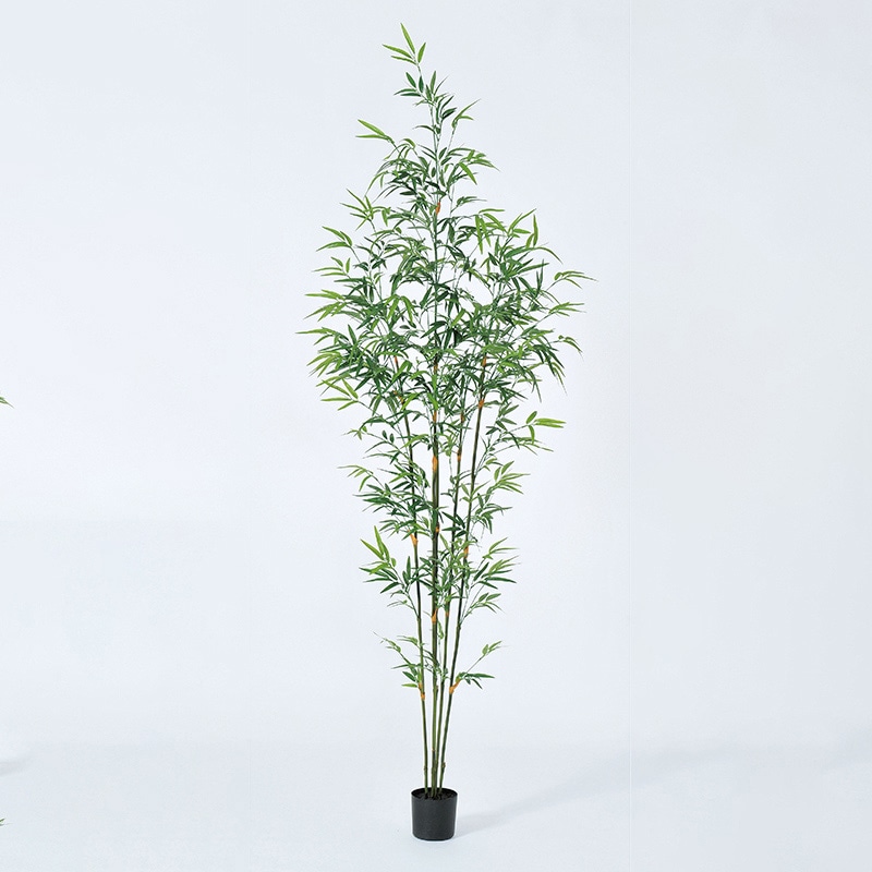 アスカ商会 造花・観葉植物 A-50938 バンブーツリー #051A グリ-ン ポット付 1本(ご注文単位1本)【直送品】