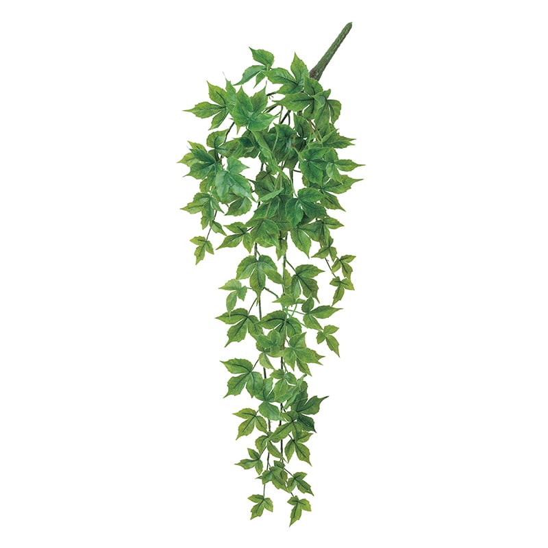 アスカ商会 造花・グリーン A-43223メープルハンギングブッシュ #051A グリ-ン 1本(ご注文単位1本)【直送品】