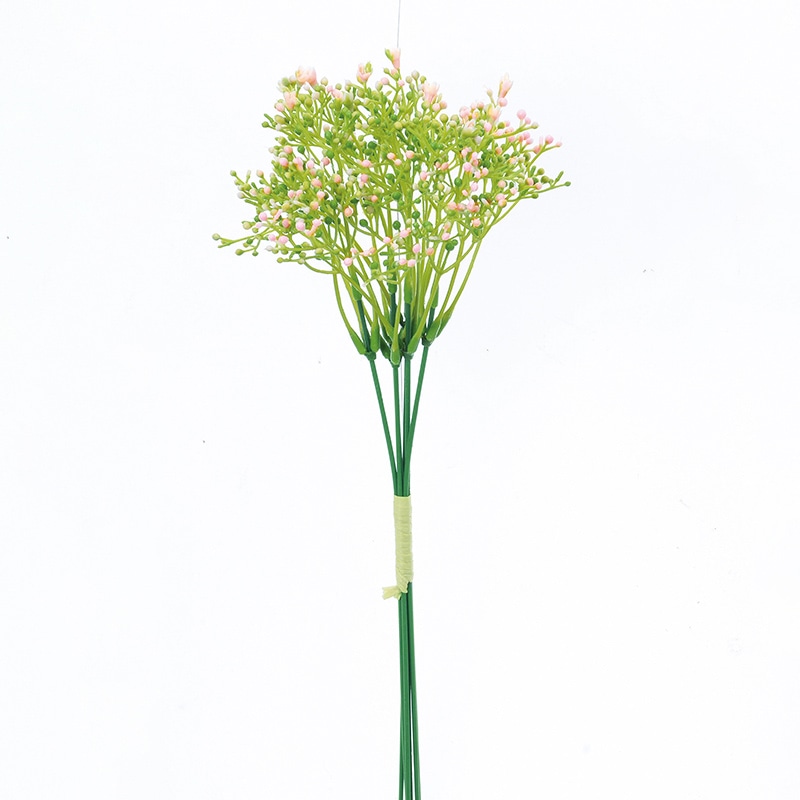 アスカ商会 造花 A-33689 ミニフラワーバッドバンチ #003 ピンク 1束(ご注文単位1束)【直送品】