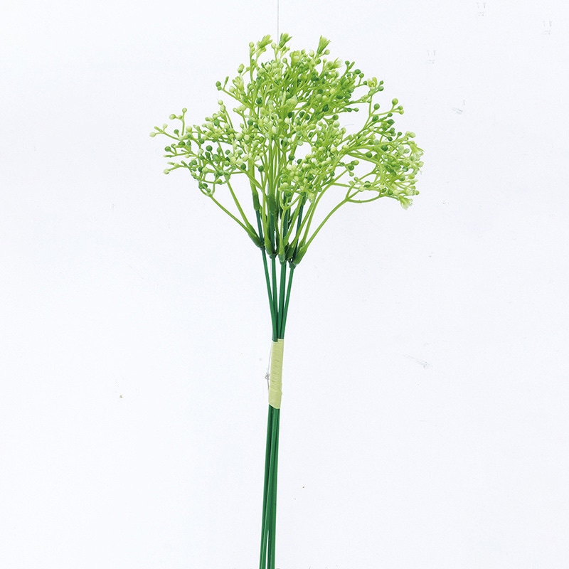 アスカ商会 造花 A-33689 ミニフラワーバッドバンチ #053A クリームグリーン 1束(ご注文単位1束)【直送品】