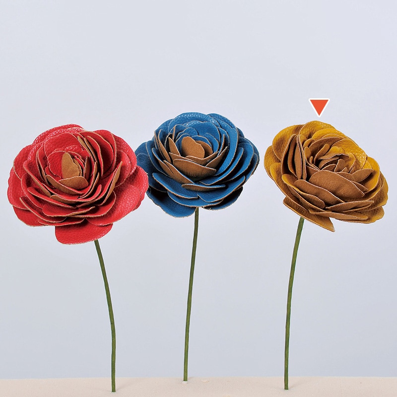 アスカ商会 造花 A-39664　ラナンキュラスピック #010C　キャメル 1本（ご注文単位1本）【直送品】