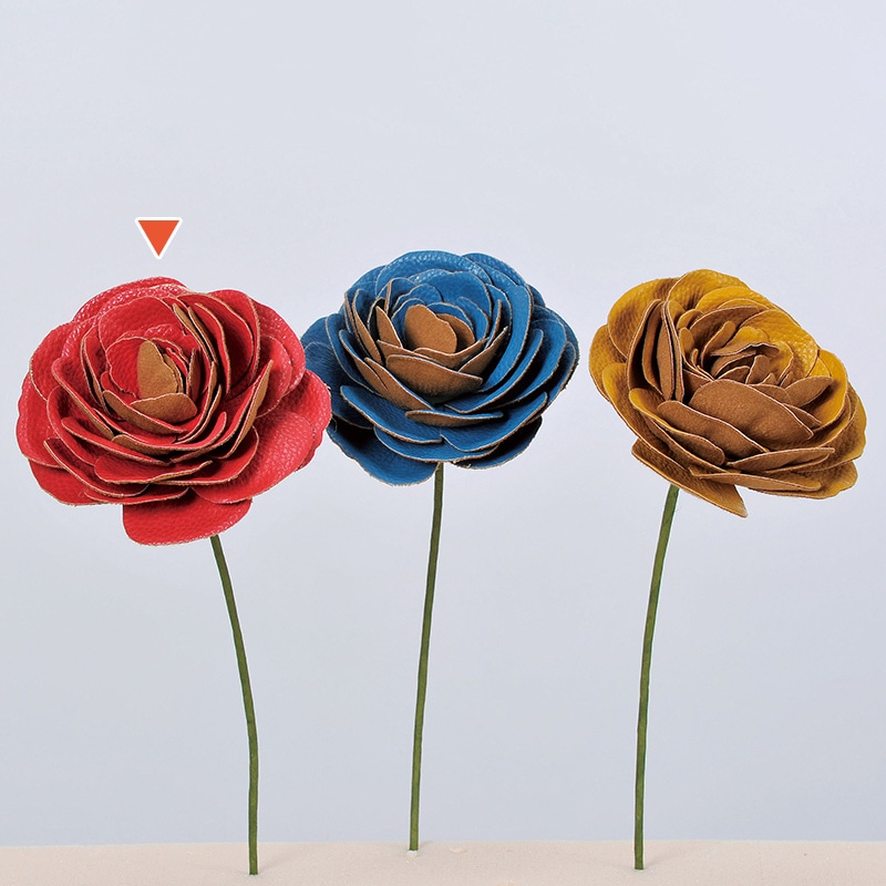 アスカ商会 造花 A-39664　ラナンキュラスピック #002　レッド 1本（ご注文単位1本）【直送品】