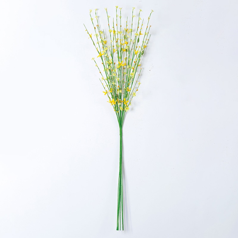 アスカ商会 造花 A-33660　ミックスブロッサムバンチ #010　イエロ- 1束（ご注文単位1束）【直送品】