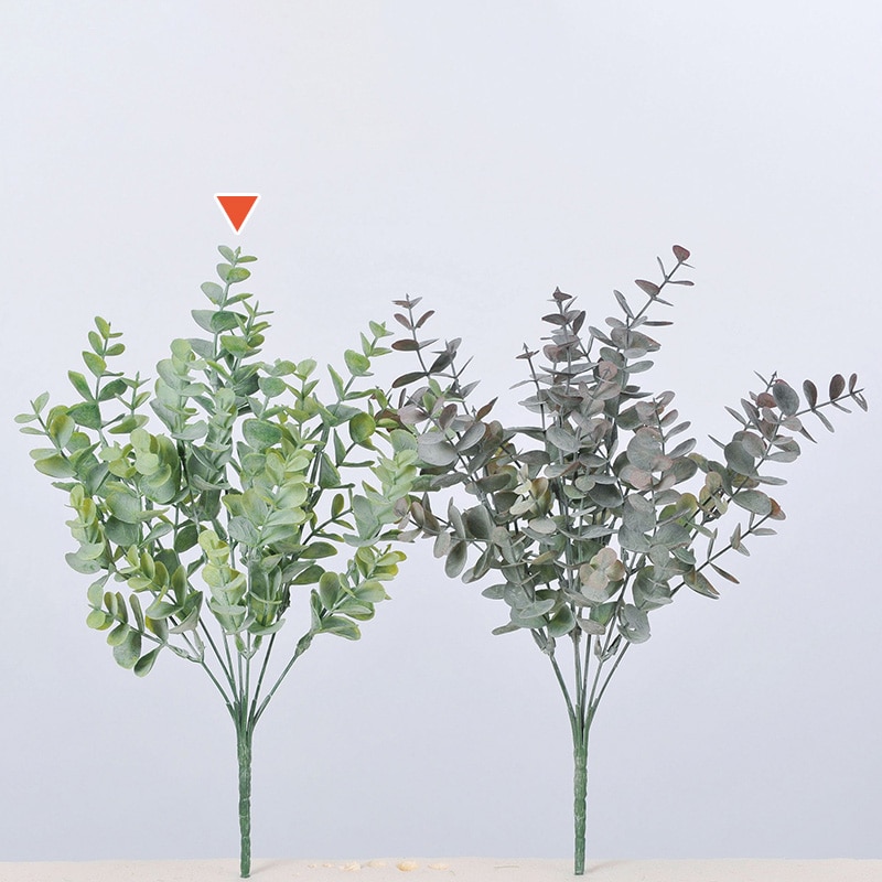 アスカ商会 造花・グリーン A-43189　ユーカリブッシュ #051A　グリ-ン 1本（ご注文単位1本）【直送品】