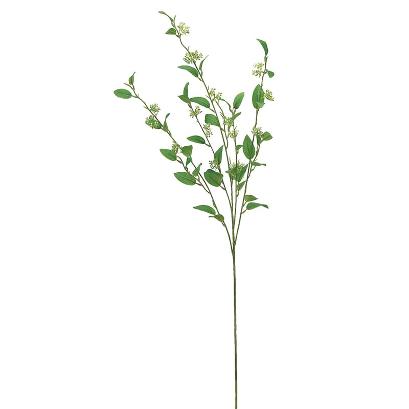 アスカ商会 造花・グリーン A-43194　ファイカス #053A　クリームグリーン 1本（ご注文単位1本）【直送品】