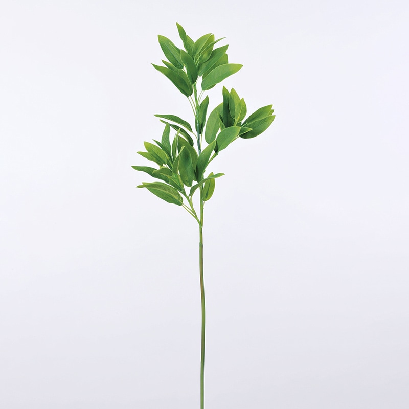 アスカ商会 造花・グリーン A-43196　サルビアリーフ #051A　グリ-ン 1本（ご注文単位1本）【直送品】