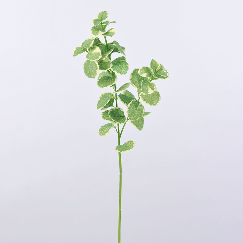 アスカ商会 造花・グリーン A-43174　ミントスプレー #053A　クリームグリーン 1本（ご注文単位1本）【直送品】