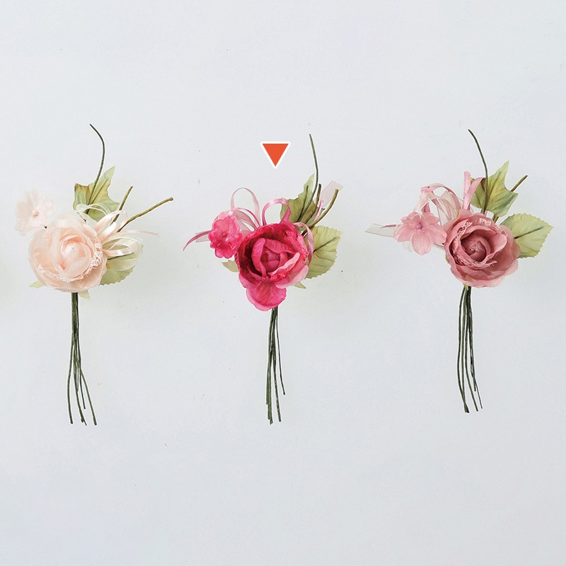 アスカ商会 造花 A-33631 ローズブーケ #022 ビュ-ティ 1束(ご注文単位1束)【直送品】