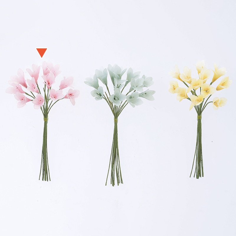 アスカ商会 造花 A-33636　フラワーヘッドバンチ #013　ライトピンク 1束（ご注文単位1束）【直送品】