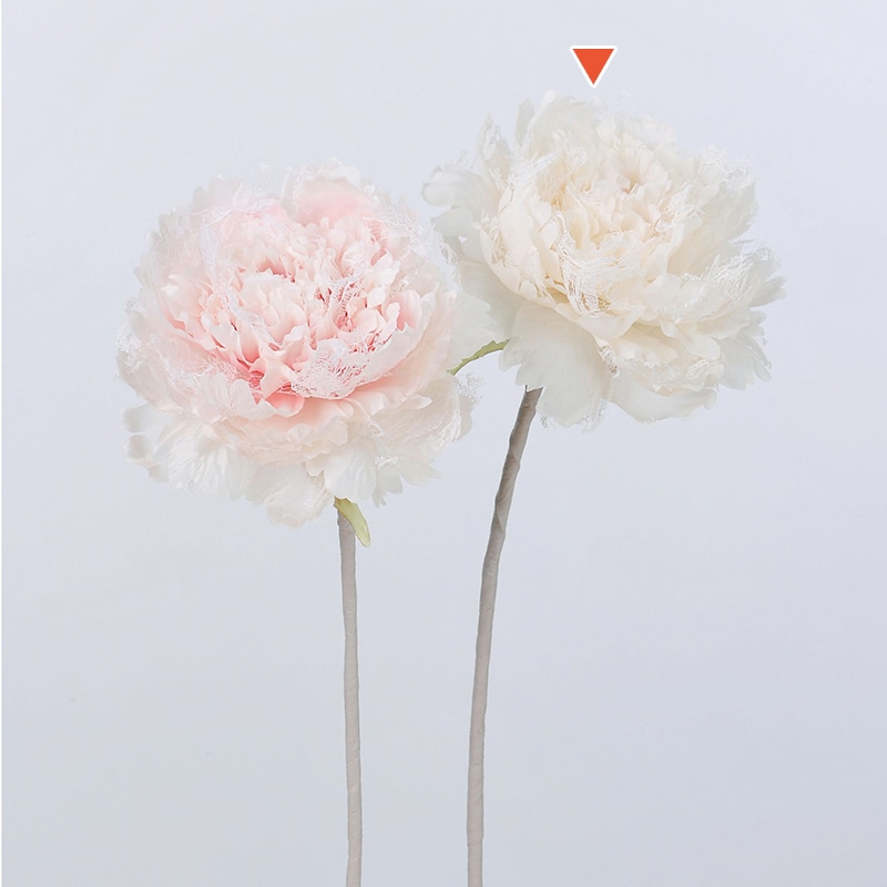 アスカ商会 造花 A-33640 ピオニー #011 クリ-ムホワイト 1本(ご注文単位1本)【直送品】