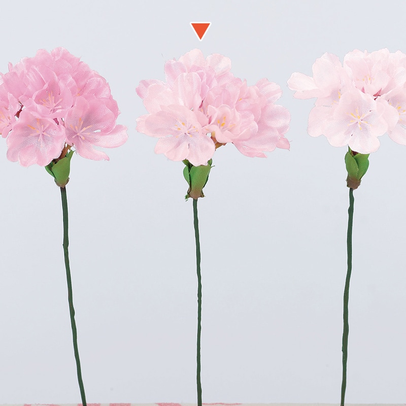 アスカ商会 造花 A-33737　桜ピック×6　つぼみ×4 #003T　ツ-トンピンク 1本（ご注文単位1本）【直送品】