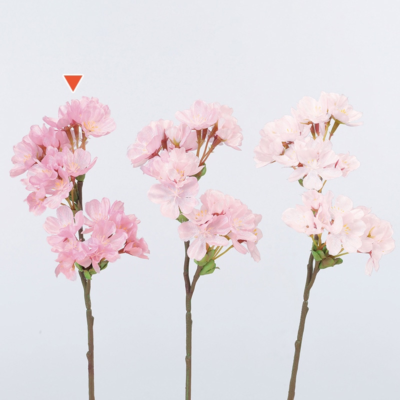 アスカ商会 造花 A-33738　桜×15　つぼみ×10 #003　ピンク 1本（ご注文単位1本）【直送品】