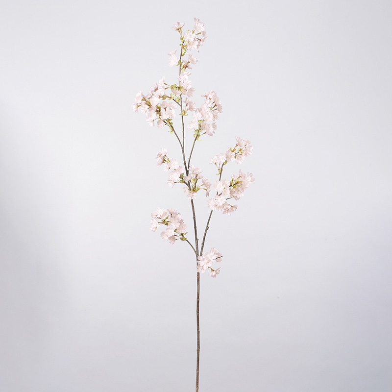 アスカ商会 造花 A-33747　桜×130　つぼみ×16 #001P　ホワイトピンク 1本（ご注文単位1本）【直送品】