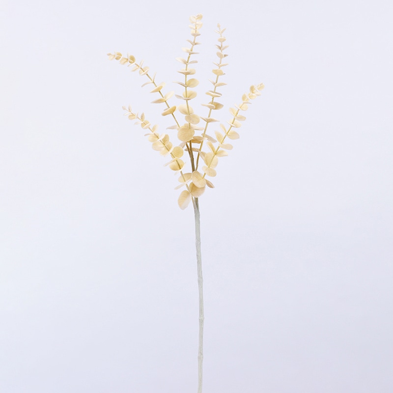 アスカ商会 造花・グリーン A-43247　ユーカリ #008　ベ-ジュ 1本（ご注文単位1本）【直送品】