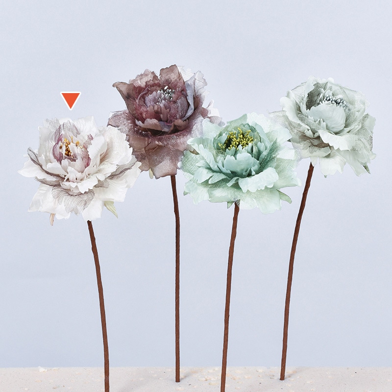 アスカ商会 造花 A-33766 ピオニーピック #055C クリ-ムモ-ブ 1本(ご注文単位1本)【直送品】