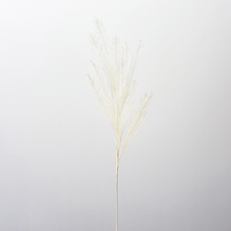 アスカ商会 造花・グリーン A-43255　ファーンスプレー #011　クリ-ムホワイト 1本（ご注文単位1本）【直送品】