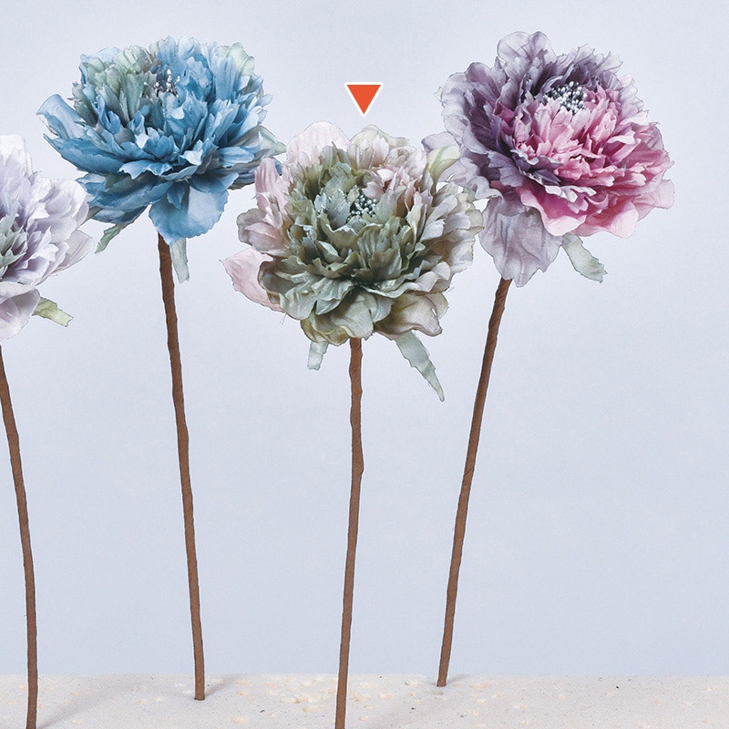 アスカ商会 造花 A-33767 ピオニーピック #051P グリ-ンピンク 1本(ご注文単位1本)【直送品】