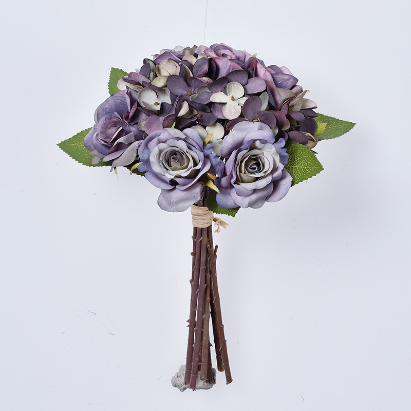 アスカ商会 造花 A-33799　ミックスブーケ #007　パ-プル 1束（ご注文単位1束）【直送品】